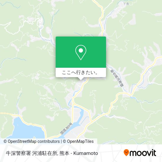 牛深警察署 河浦駐在所地図