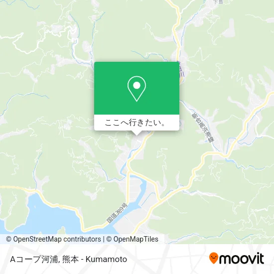 Aコープ河浦地図