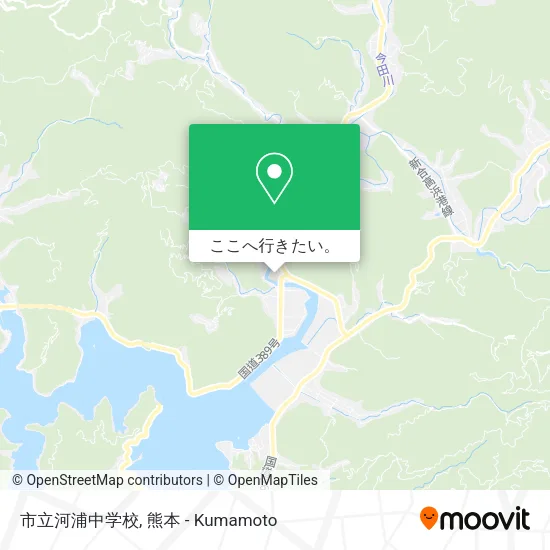 市立河浦中学校地図