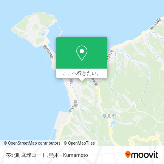 苓北町庭球コート地図