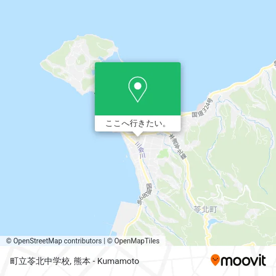 町立苓北中学校地図