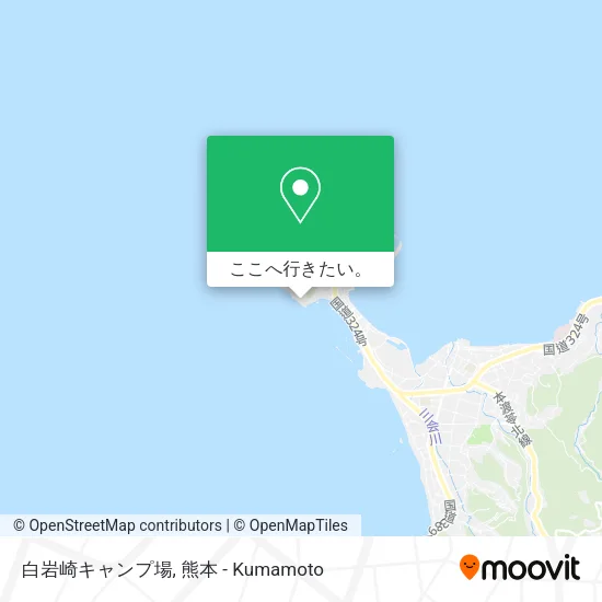 白岩崎キャンプ場地図