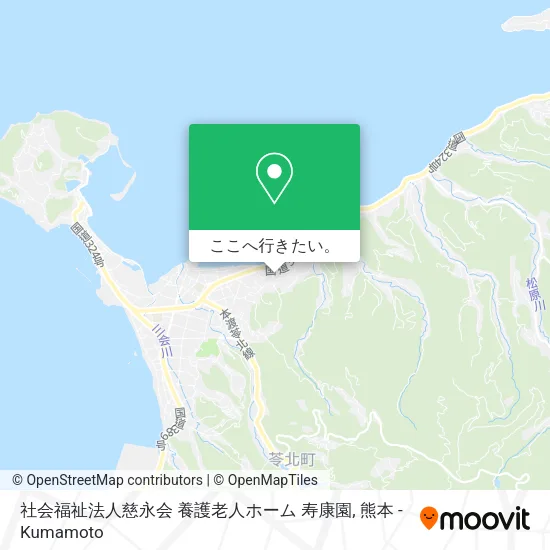 社会福祉法人慈永会 養護老人ホーム 寿康園地図