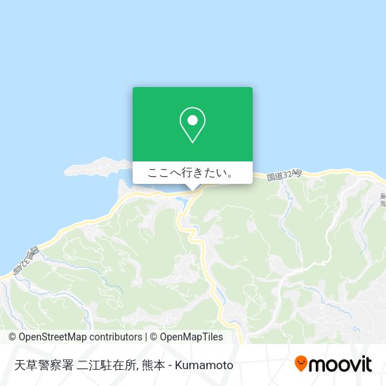 天草警察署 二江駐在所地図