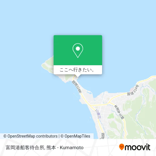 富岡港船客待合所地図