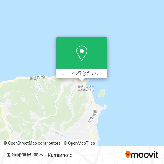 鬼池郵便局地図