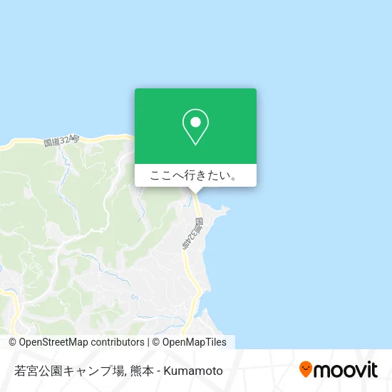 若宮公園キャンプ場地図