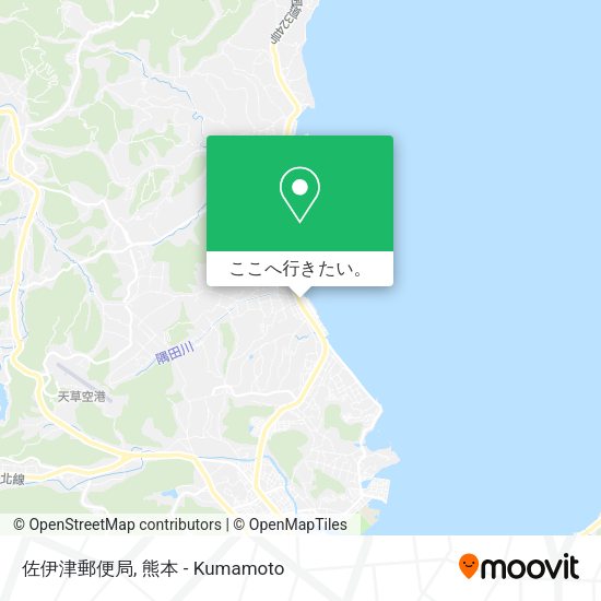 佐伊津郵便局地図