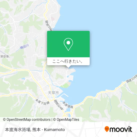 本渡海水浴場地図