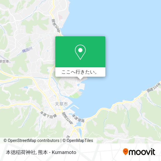 本徳稲荷神社地図