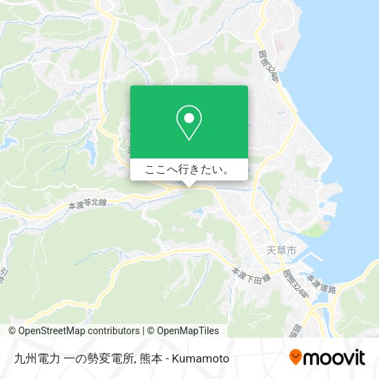 九州電力 一の勢変電所地図