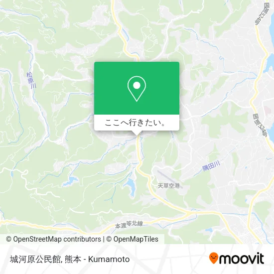 城河原公民館地図