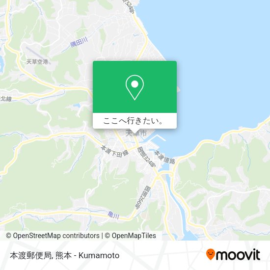 本渡郵便局地図