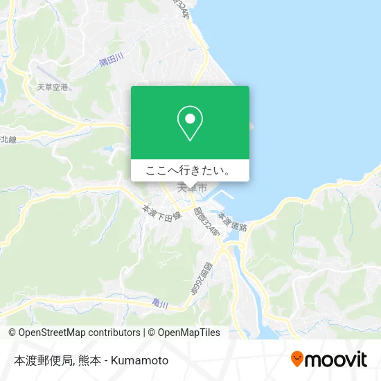 本渡郵便局地図