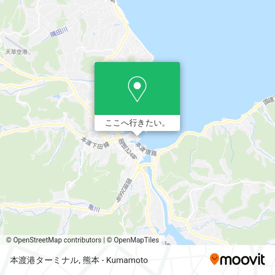 本渡港ターミナル地図