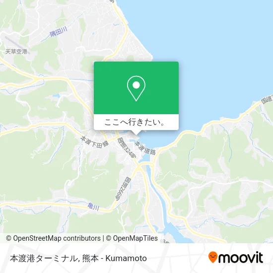 本渡港ターミナル地図