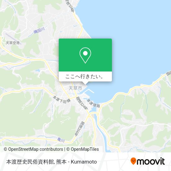 本渡歴史民俗資料館地図