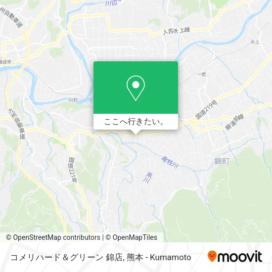 コメリハード＆グリーン 錦店地図