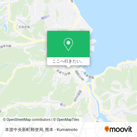 本渡中央新町郵便局地図