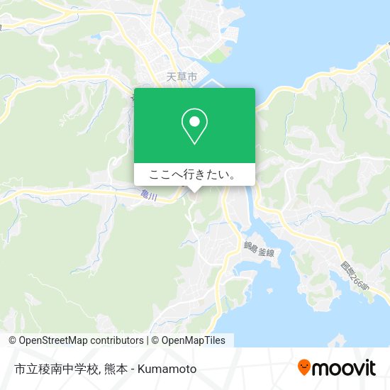 市立稜南中学校地図