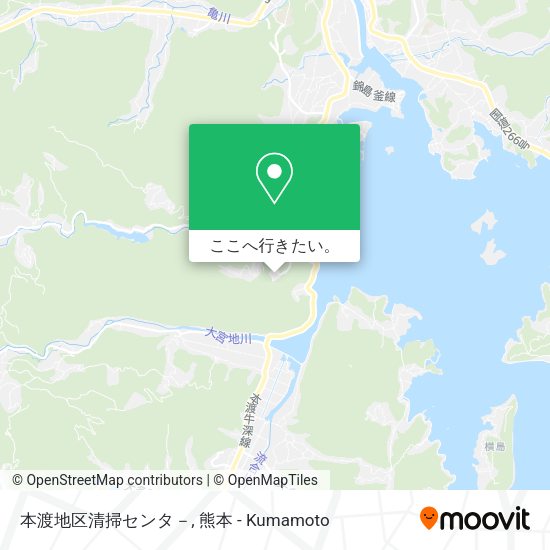 本渡地区清掃センタ－地図