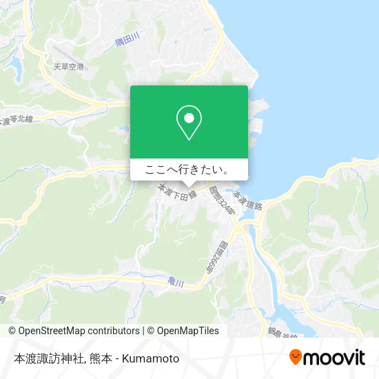 本渡諏訪神社地図