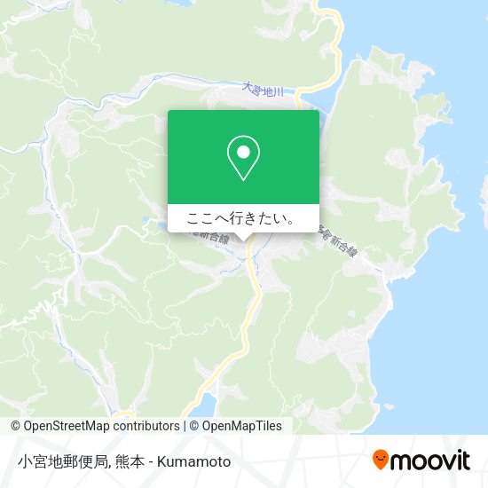 小宮地郵便局地図