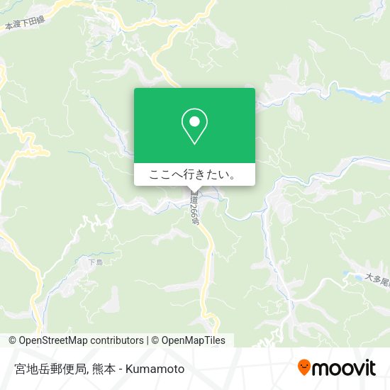 宮地岳郵便局地図