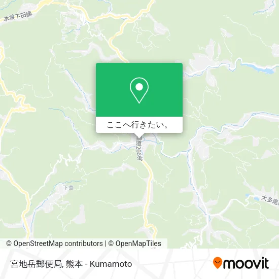 宮地岳郵便局地図