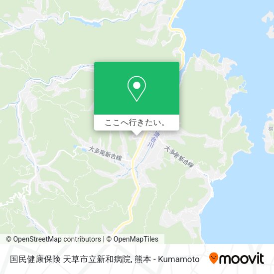 国民健康保険 天草市立新和病院地図