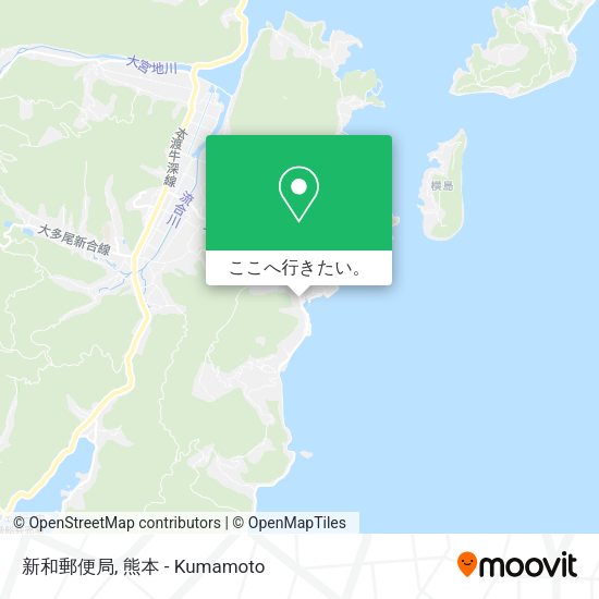 新和郵便局地図