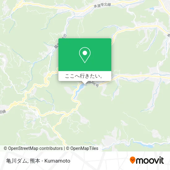 亀川ダム地図