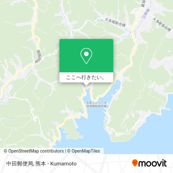 中田郵便局地図