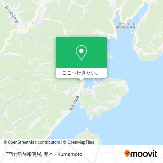 宮野河内郵便局地図