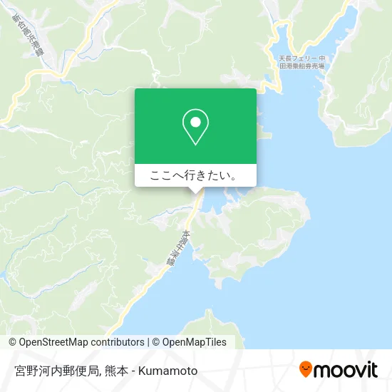 宮野河内郵便局地図