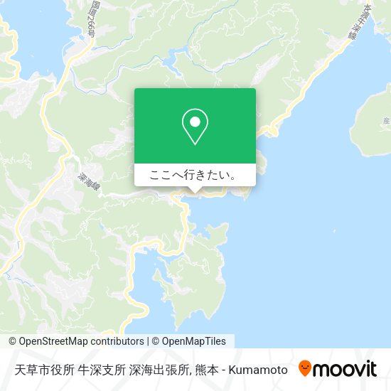 天草市役所 牛深支所 深海出張所地図