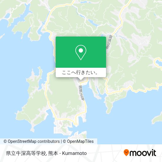県立牛深高等学校地図
