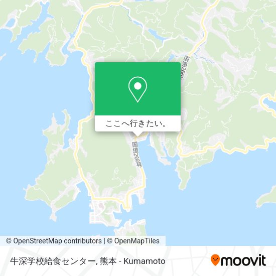 牛深学校給食センター地図