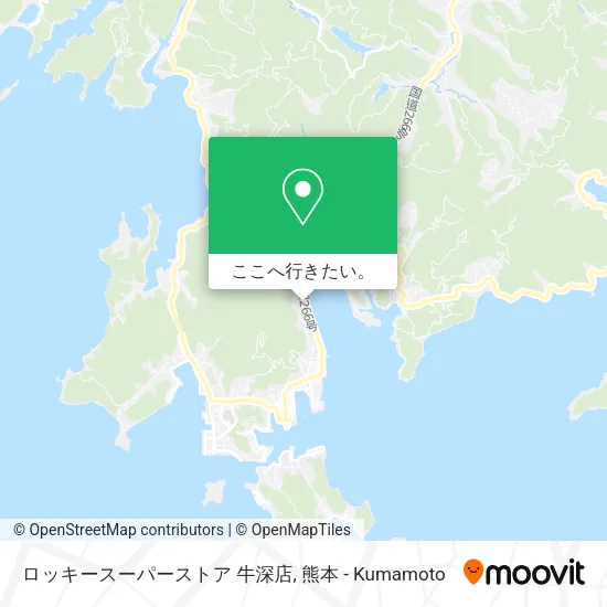ロッキースーパーストア 牛深店地図