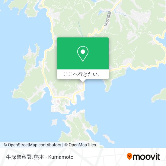 牛深警察署地図