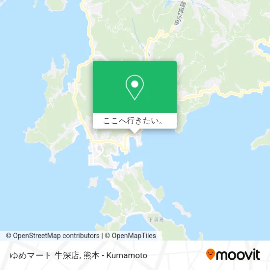ゆめマート 牛深店地図