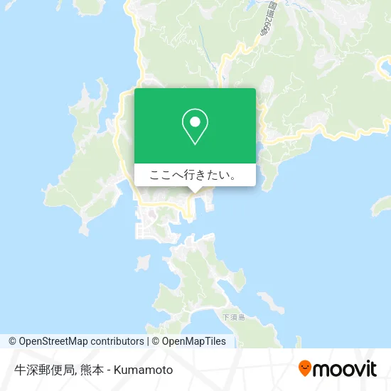 牛深郵便局地図