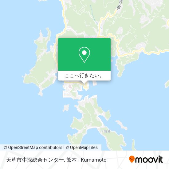 天草市牛深総合センター地図