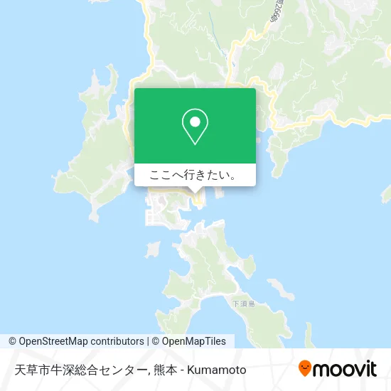 天草市牛深総合センター地図