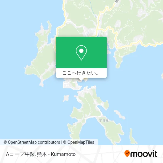 Aコープ牛深地図