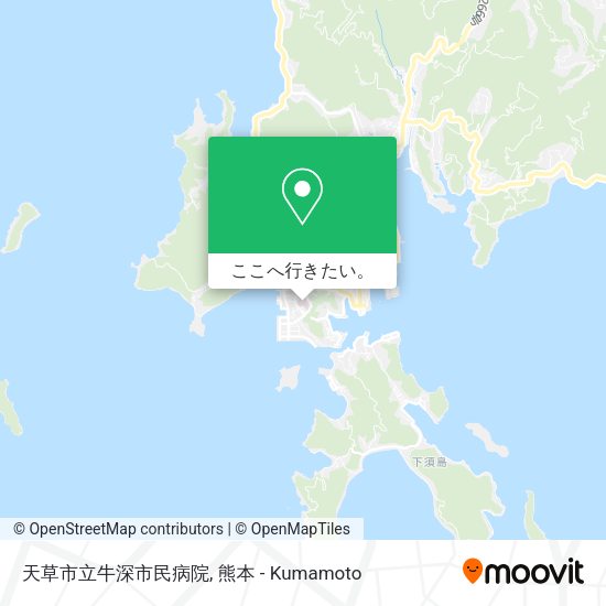 天草市立牛深市民病院地図