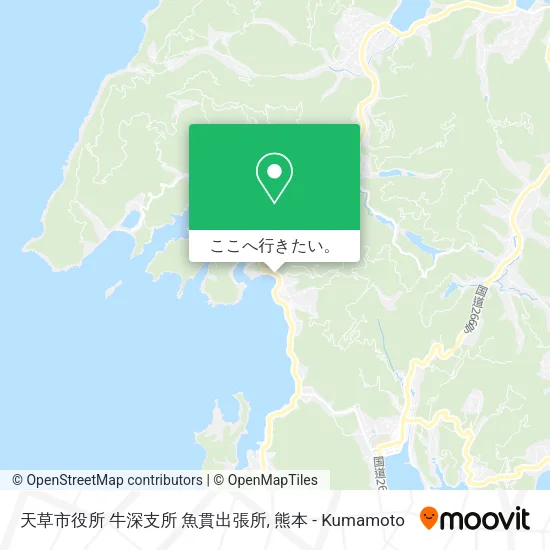 天草市役所 牛深支所 魚貫出張所地図