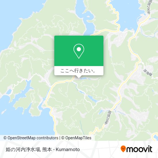 姫の河内浄水場地図