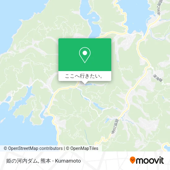 姫の河内ダム地図