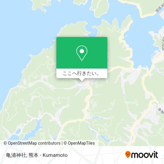 亀浦神社地図